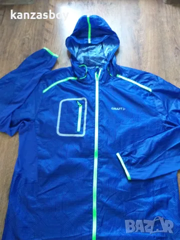 Craft Focus Hood Jacket - страхотна мъжка ветровко 2ХЛ КАТО НОВА, снимка 5 - Спортни дрехи, екипи - 47453939