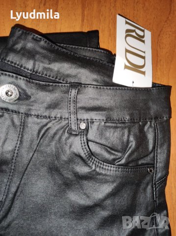 Продавам страхотен панталон имитация на кожа., снимка 3 - Панталони - 39098066