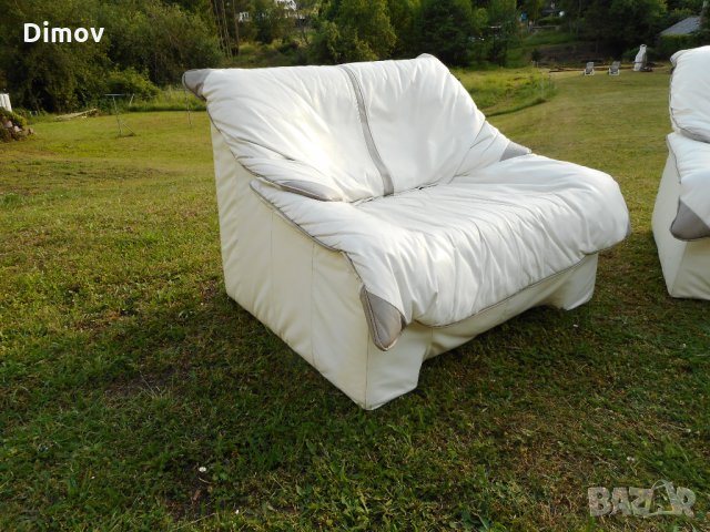 Холова гарнитура, естествена кожа Дизайнерска мебел.Внос. , снимка 3 - Дивани и мека мебел - 31368410