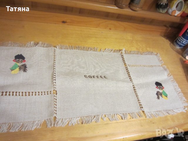 покривка  на една кука и комплект за сервиране на кафе, снимка 6 - Декорация за дома - 28677587