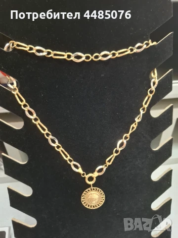 ЗЛАТЕН ДАМСКИ ЛАНЕЦ / КОЛИЕ 14К., снимка 2 - Колиета, медальони, синджири - 51024529