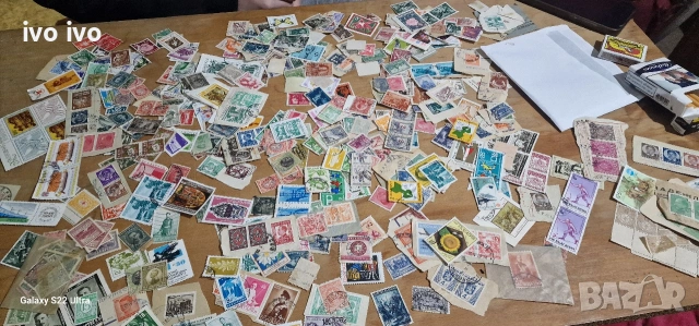 500+ пощенски марки от цял свят, но повечето са стари български, снимка 3 - Филателия - 54218135