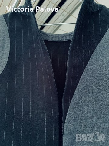 Скъпа рокля SELECTED (Дания)-кокон,твърд лен и памук, снимка 9 - Рокли - 37704809