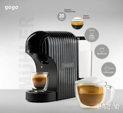 Еспресо машина 3в1 Muhler МСМ-601, снимка 7 - Кафемашини - 50246002