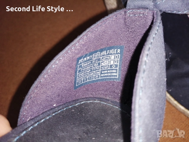 № 38 Tommy Hilfiger оригинални дамски еспадрили сандали на платформа, естествена кожа, снимка 14 - Сандали - 53111577