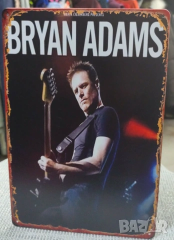 Bryan Adams-метална табела (плакет)