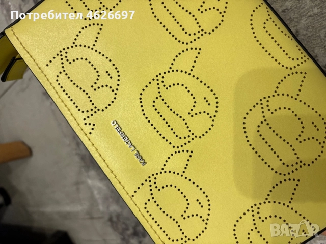 Уникална чанта Karl Lagerfeld, снимка 3 - Чанти - 52101076