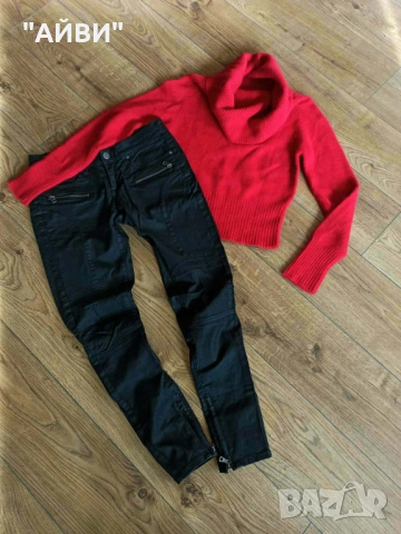 Дамски марков пуловер и дънки, снимка 3 - Блузи с дълъг ръкав и пуловери - 53110945