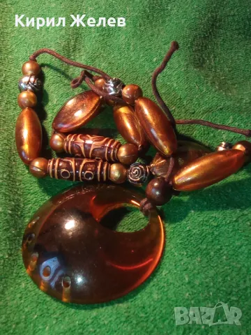 ЕФЕКТНА ЕТНО - АРТ СТИЛНА ОГЪРЛИЦА УКРАШЕНИЕ КОЛИЕ ХЕНД - МЕЙД НАКИТ 47286, снимка 10 - Колиета, медальони, синджири - 47210681