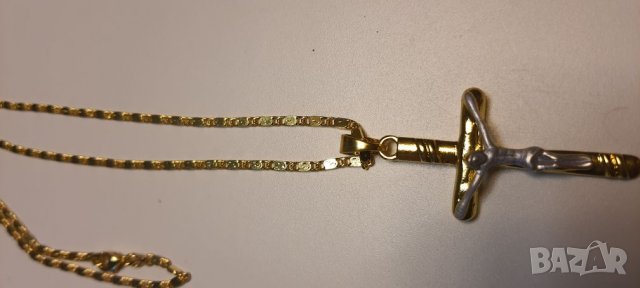 Дамски синджир с кръст., снимка 2 - Колиета, медальони, синджири - 31511645