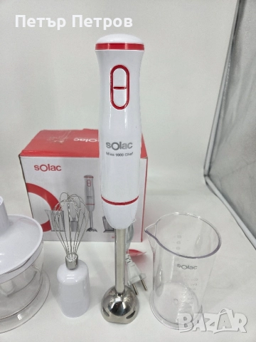 Чисто нов пасатор чопър миксер SOLAC 1000w, снимка 2 - Чопъри и пасатори - 52164599