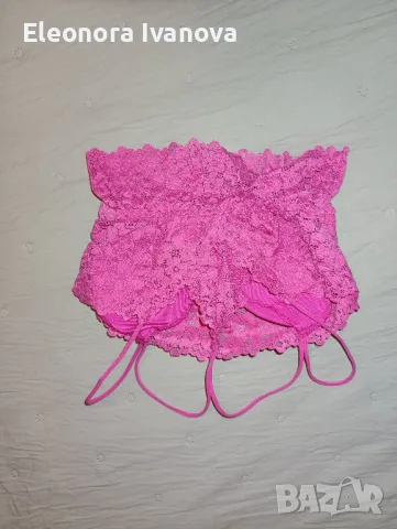 Летен цикламен топ, снимка 2 - Корсети, бюстиета, топове - 49475466