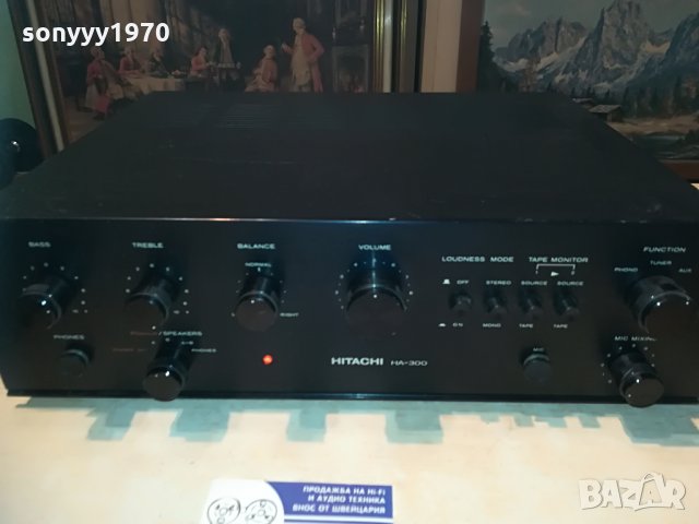 HITACHI HA-300 STEREO AMPLI-ВНОС шВЕИЦАРИЯ, снимка 12 - Ресийвъри, усилватели, смесителни пултове - 29196458