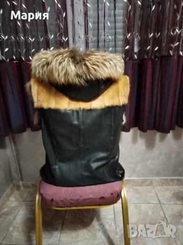  Луксозен дамски елек от лисица, естествен  косъм и кожа, различни видове елеци, болеро , снимка 9 - Елеци - 34084026