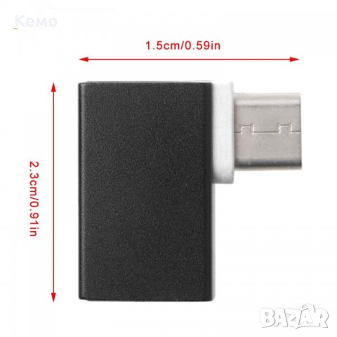 Адаптер USB Type-C към USB 3.0 OTG 180° и 90°, снимка 8 - USB кабели - 31832756