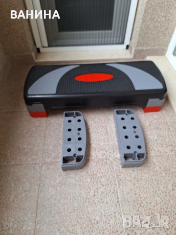 Фитнес степер за аеробика AMILA , регулируем на 3 нива, натоварване 350 кг,, снимка 7 - Фитнес уреди - 52372068