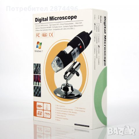 1134 USB дигитален микроскоп 500Х / 1000Х, снимка 3 - Други стоки за дома - 30906340