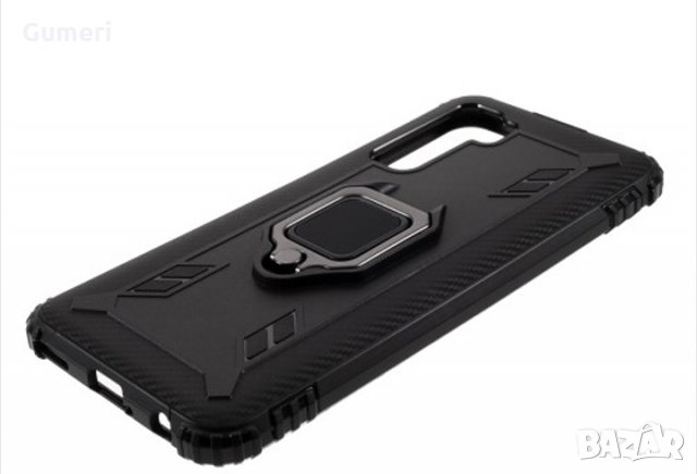 Huawei P40 lite 5G Удароустойчив гръб с метален пръстен 