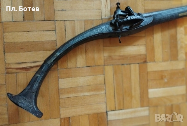 Стара кремъчна пушка, снимка 3 - Антикварни и старинни предмети - 51958273