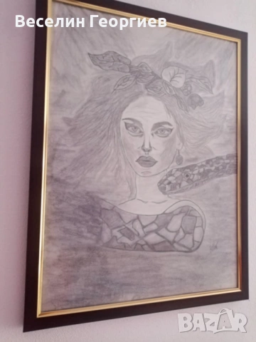 Картина "Поглед", снимка 2 - Картини - 53354830