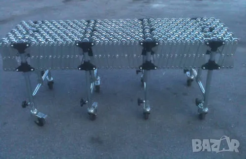 Количка ножичен ролков метален транспортьор 6.40m, снимка 2 - Други машини и части - 49405978
