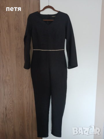 Дълъг гащеризон черен, снимка 2 - Гащеризони - 44598235