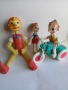 Стари пластмасови кукли Пинокио., снимка 1