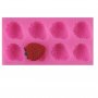 8 бр ягода ягоди силиконов молд форма за украса торта с фондан шоколад смола гипс, снимка 1 - Форми - 31532912