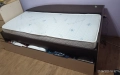 Единично легло - сандвич с един двулицев матрак + подматрачна рамка, снимка 2