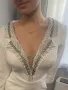 Елегантна бяла рокля, снимка 9