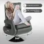 HOMCOM Фотьойл с регулируема поставка, електрически тапициран стол с USB порт, снимка 8