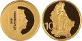10 евро златна монета Люксембург 2011 "Лисицата" 1/10 oz