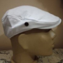 Бял мъжки летен каскет , снимка 2
