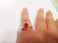 Златен руски пръстен с рубин 11, снимка 5