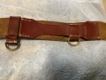Български офицерски колан  времената социализма кожа отличен състояние, снимка 5