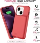 Калъф с батерия BOPPS за iPhone 15/15 Pro, 7000mAh, Черен; Червен, снимка 4