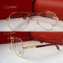 Cartier висок клас мъжки слънчеви очила авиатор с дървени дръжки, снимка 1 - Слънчеви и диоптрични очила - 42843343