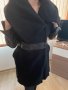 Черно палто Radeks, размер М, снимка 1 - Палта, манта - 38896140