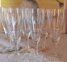 6 гравирани кристални чаши за вино/ шампанско, снимка 4