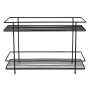 Метална етажерка на две нива, Черен, 32,5x15,5x21,5 см., снимка 2