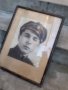 Стара Снимка Портрет с Рамка  35/ 47 см. (5), снимка 2