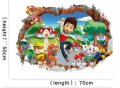 №4 3D Райдър и Кучета от Пес Патрул Paw Pes Patrol стикер лепенка за стена детска стая самозалепващ, снимка 1 - Други - 25954230