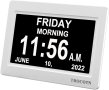 TROCOTN 7-инчов цифров часовник, календар