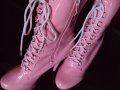 Секси розови ботушки за танци 17см ток, снимка 10