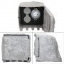 Градински Каменен контакт ML-Design,2 гнезда,врата на панти,3680 W/IP44 водоустойчив,1,5 m кабел