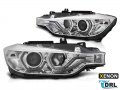 Комплект тунинг ксенонови фарове за BMW серия 3 F30,F31 2011-2015 с хром основа, ляв и десен за моде, снимка 4