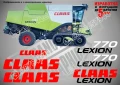 CLAAS Lexion 8800 стикери надписи, снимка 12