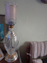 нощна лампа абажур посребрена 57 см, снимка 1