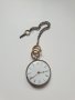 Стар сребърен джобен часовник с ключ, снимка 1 - Антикварни и старинни предмети - 40691565