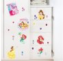 Белл Малката Русалка Ариел малък самозалепващ стикер лепенка за стена детска стая мебели принцеси, снимка 1 - Други - 29334647
